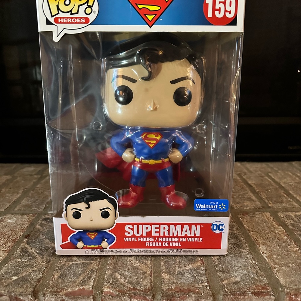 NEW FUNKO POP! HEROES #159 SUPERMAN 10" JUMBO POP! SPECIAL EDITION EXCLUSIVE
